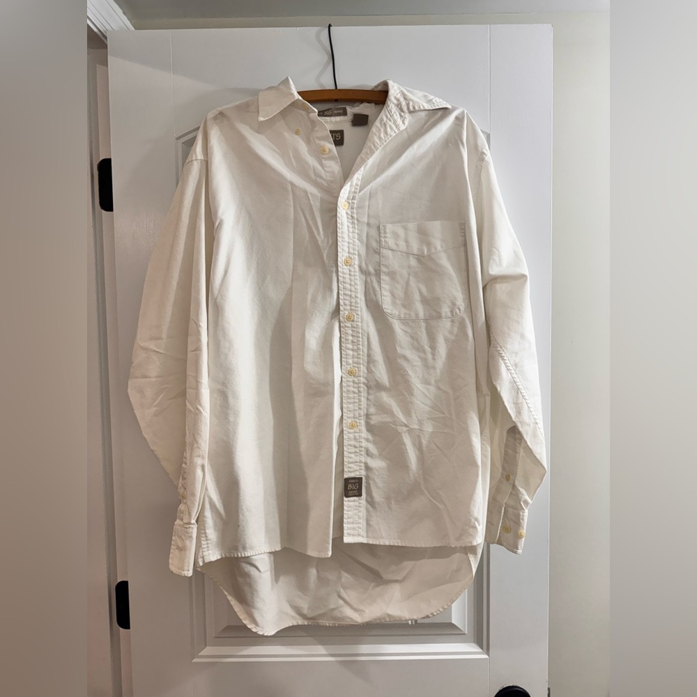 Khaki BIG Long Sleeve Button Down Shirt       Men’s Size - M